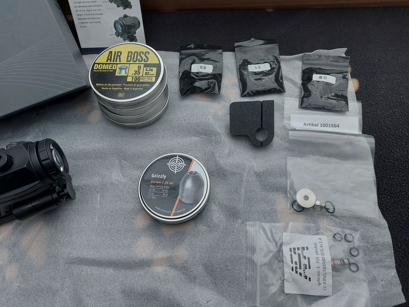 AEA HP Max MK2 9mm mit Schalldämpfer / Luftkompressor und Zubehör, Bild 5 von 6