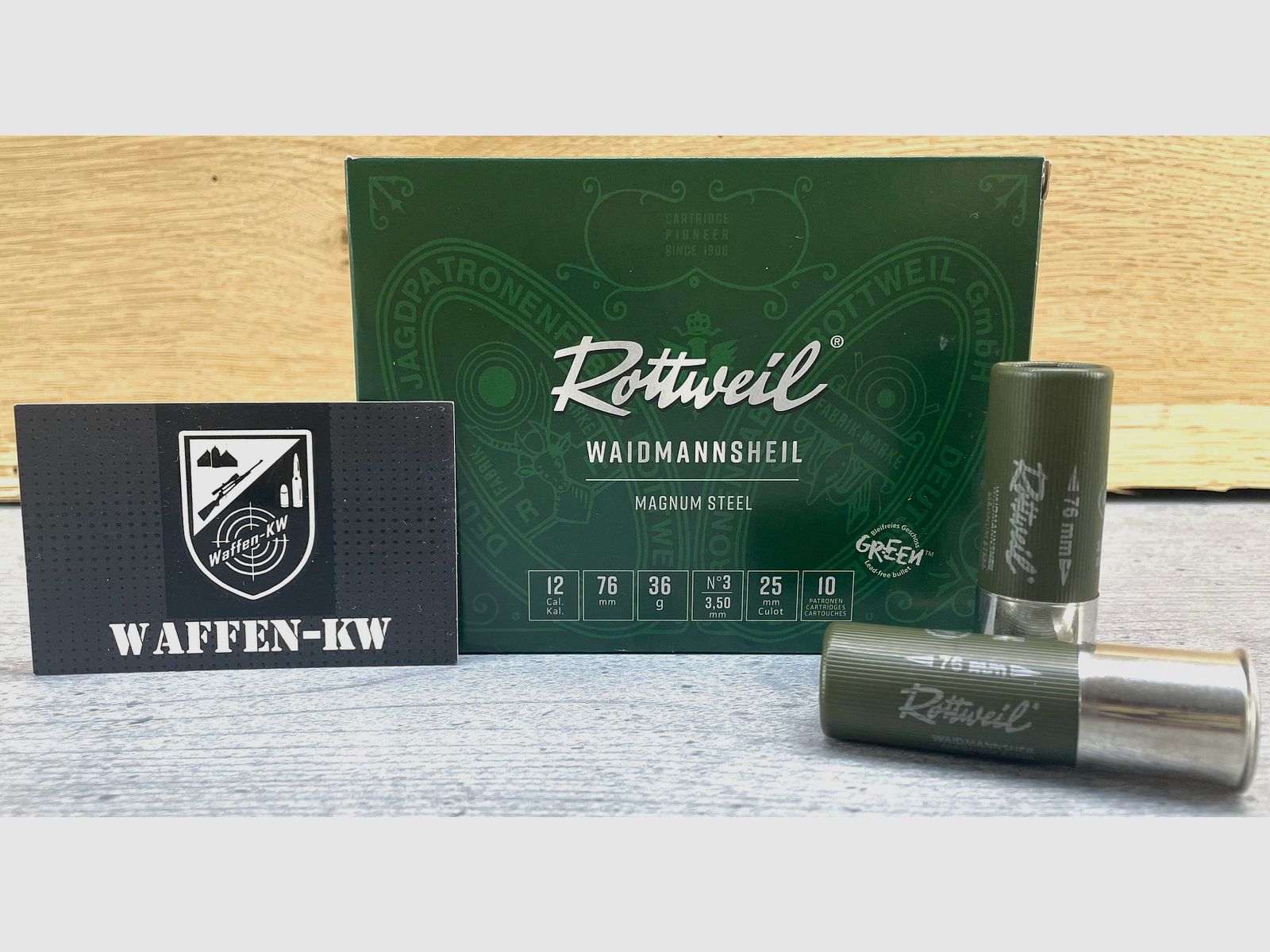 Rottweil 2431735 Waidmannsheil Steel Magnum Steel12/76 36g 3,50 mm 10St.