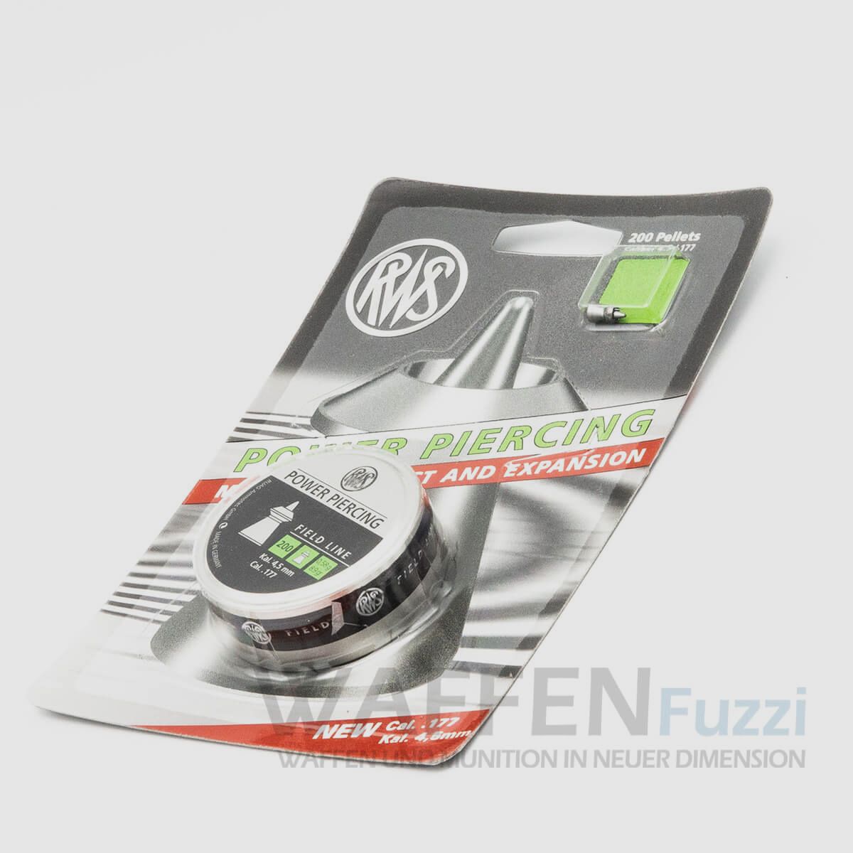 RWS Power Piercing caliber 4.5mm Field Line 200 diabolo pellets