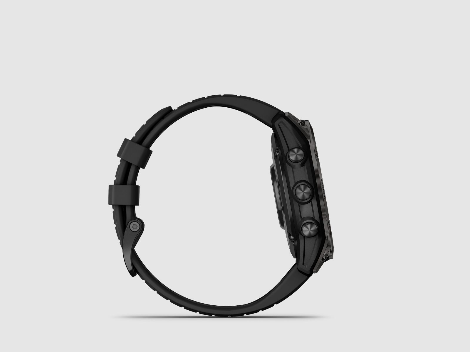 Garmin fēnix® 7 Pro – Sapphire Solar Edition, Schwarz/Carbongrau Titan DLC mit QuickFit®-Silikon-Armband 22 mm