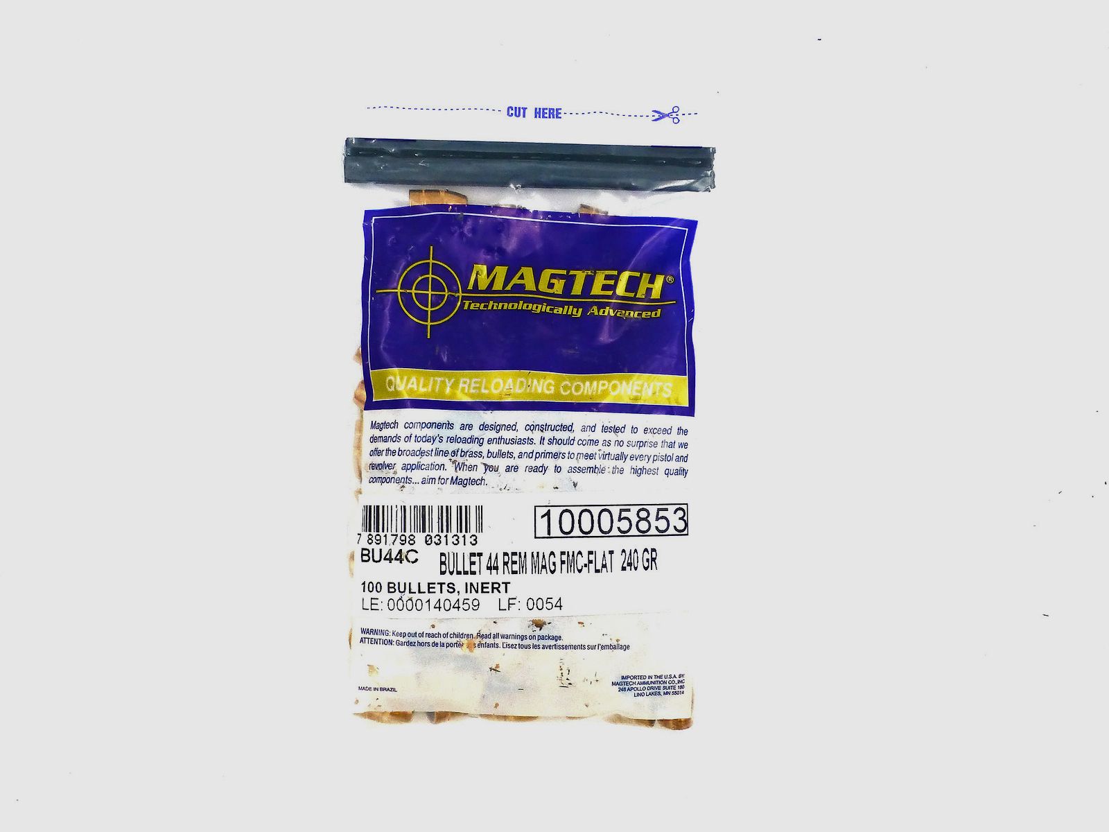 MAGTECH 44mag FMJ Geschosse (.429/240gr) ab 27.-/100, Bild 2 von 2