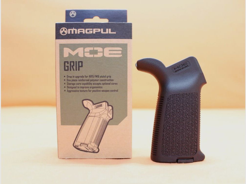 Magpul AR-15: Empuñadura de pistola Magpul MOE (MAG415-BLK) Polímero Negro
