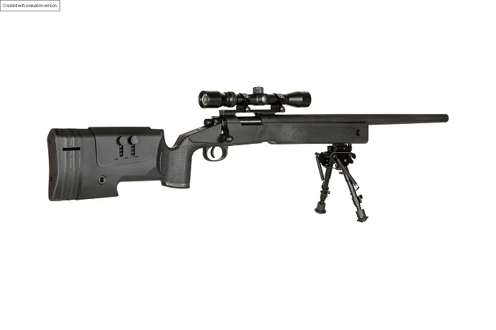 ASG-scherpschuttersgeweer SPECNA ARMS SA-S02 CORE High Velocity met richtkijker en tweepoot – Zwart, afbeelding 15 van 24