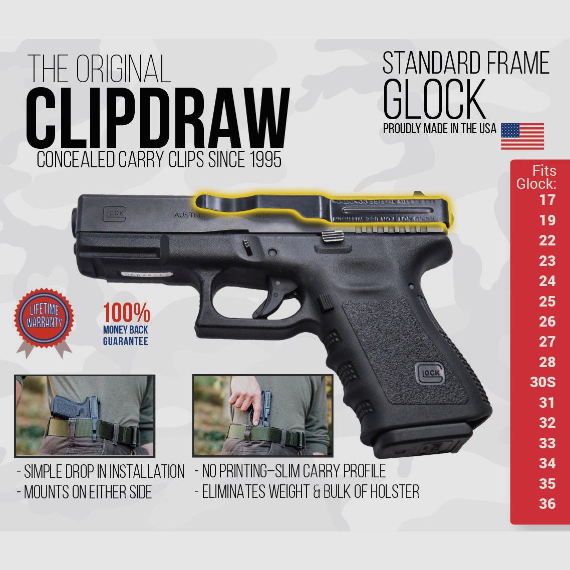 Clip de ceinture pour Glock, image 2 sur 2