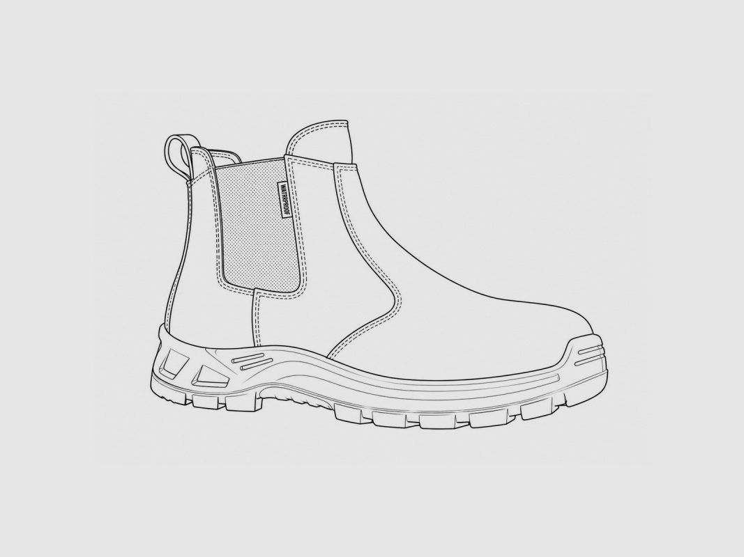 Wasserdichte braune Lederstiefeletten - Norm EN 20347:2022, Bild 5 von 5