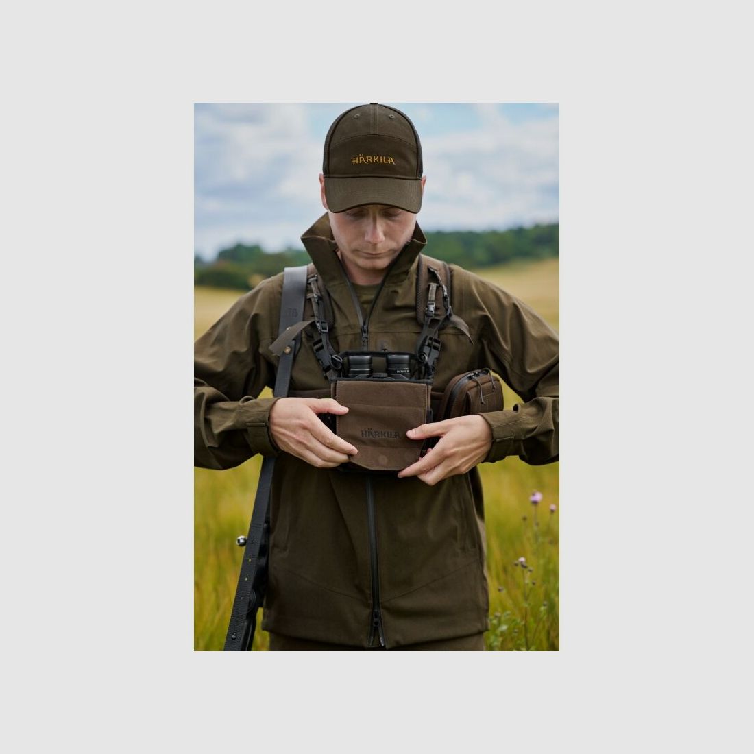 Härkila Fernglashalter Dark willow green One Size