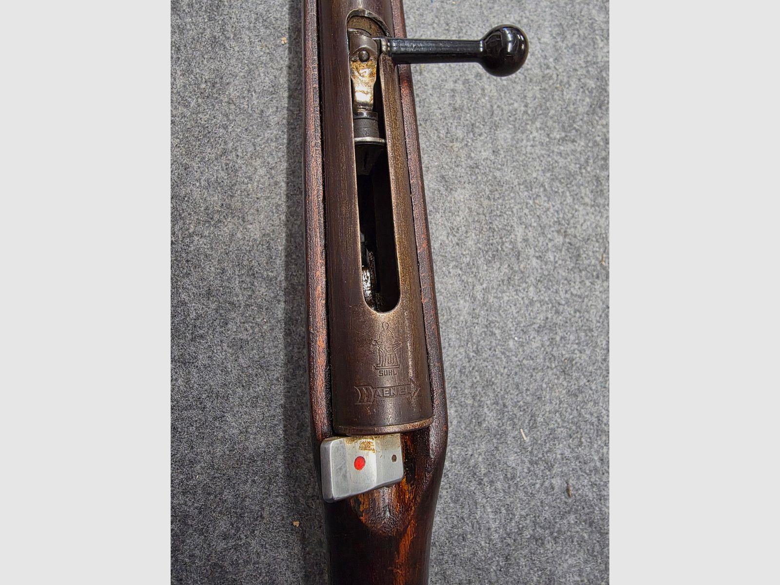 Vintage Look Retro Haenel Mod. 49a Q1 Qualität mit Schichtholzschaft Durchlader kein 310