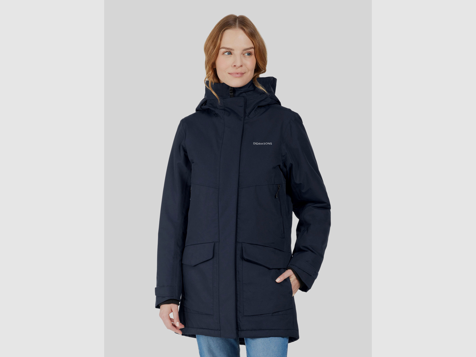 DIDRIKSONS Parka Damski Frida 7 Dark Night Blue