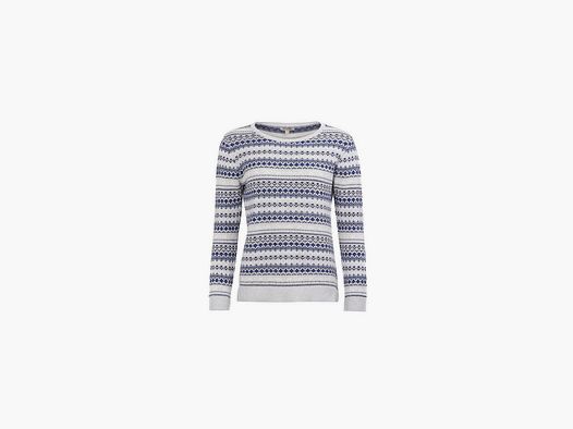 BARBOUR Roseberry Knit Pale Grey Marl Pullover