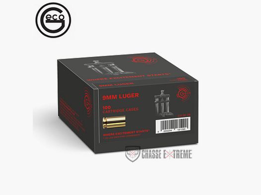 100 Douilles GECO cal 9mm LUGER