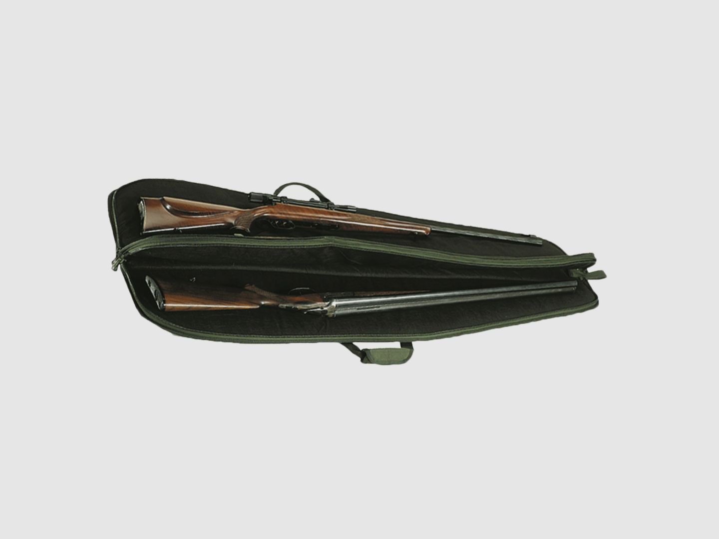 Double case for two rifles made of nylon