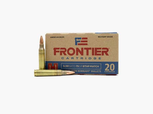 5.56 Nato Hornady FRONTIER® 75 gr BTHP MATCH™ VE20