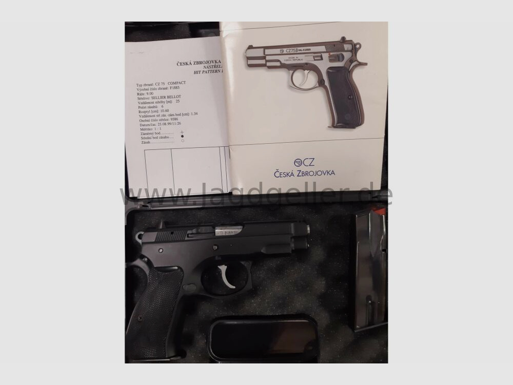 Pistolet CZ 75 Compact 9mm Luger