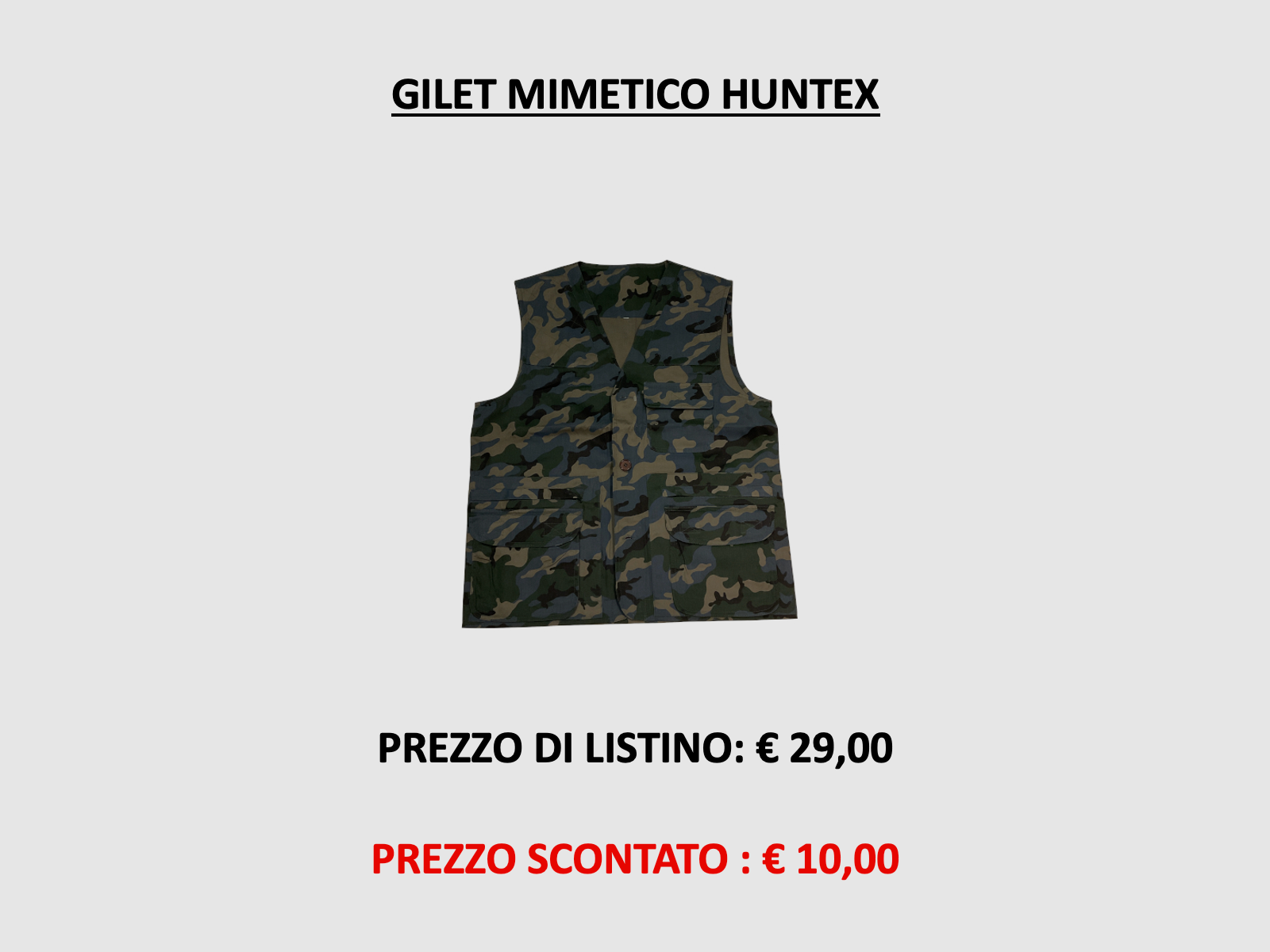 HUNTEX – CAMOUFLAGE VEST HUNTEX, afbeelding 1 van 4