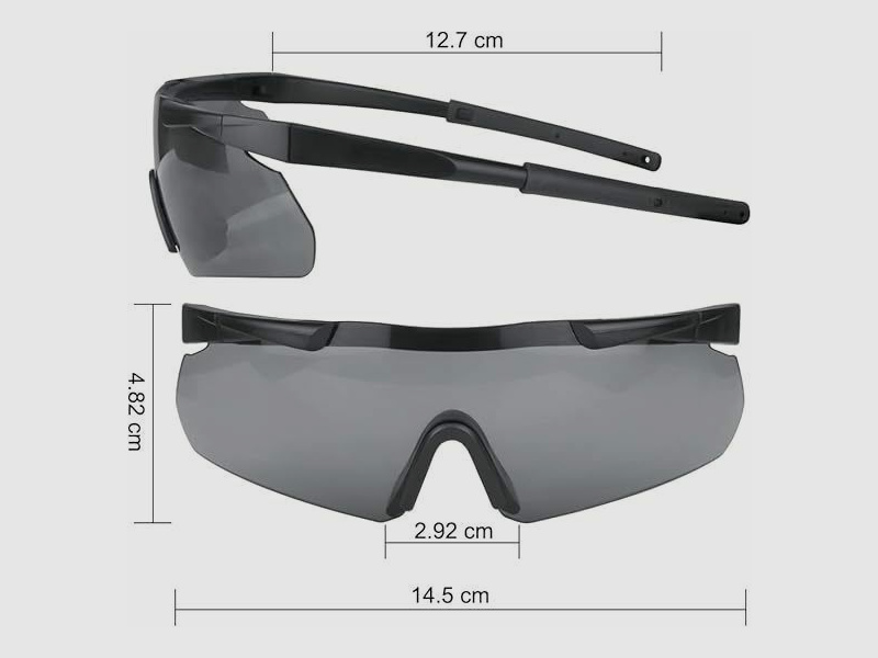 Andere Feyachi schietbril, UV-400 3 lenzen, anti-condens, zwart