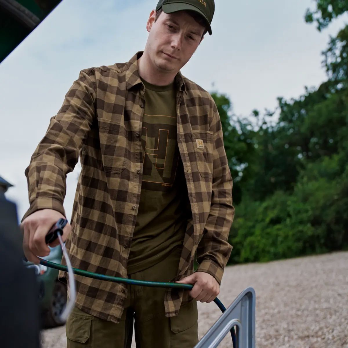 Härkila Scandinavisch Shirt (Antiek Brons Ruit)