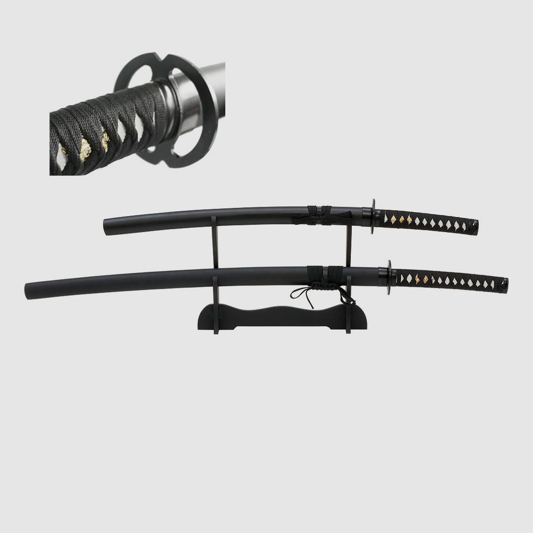 Samuraischwerter Garnitur schwarz