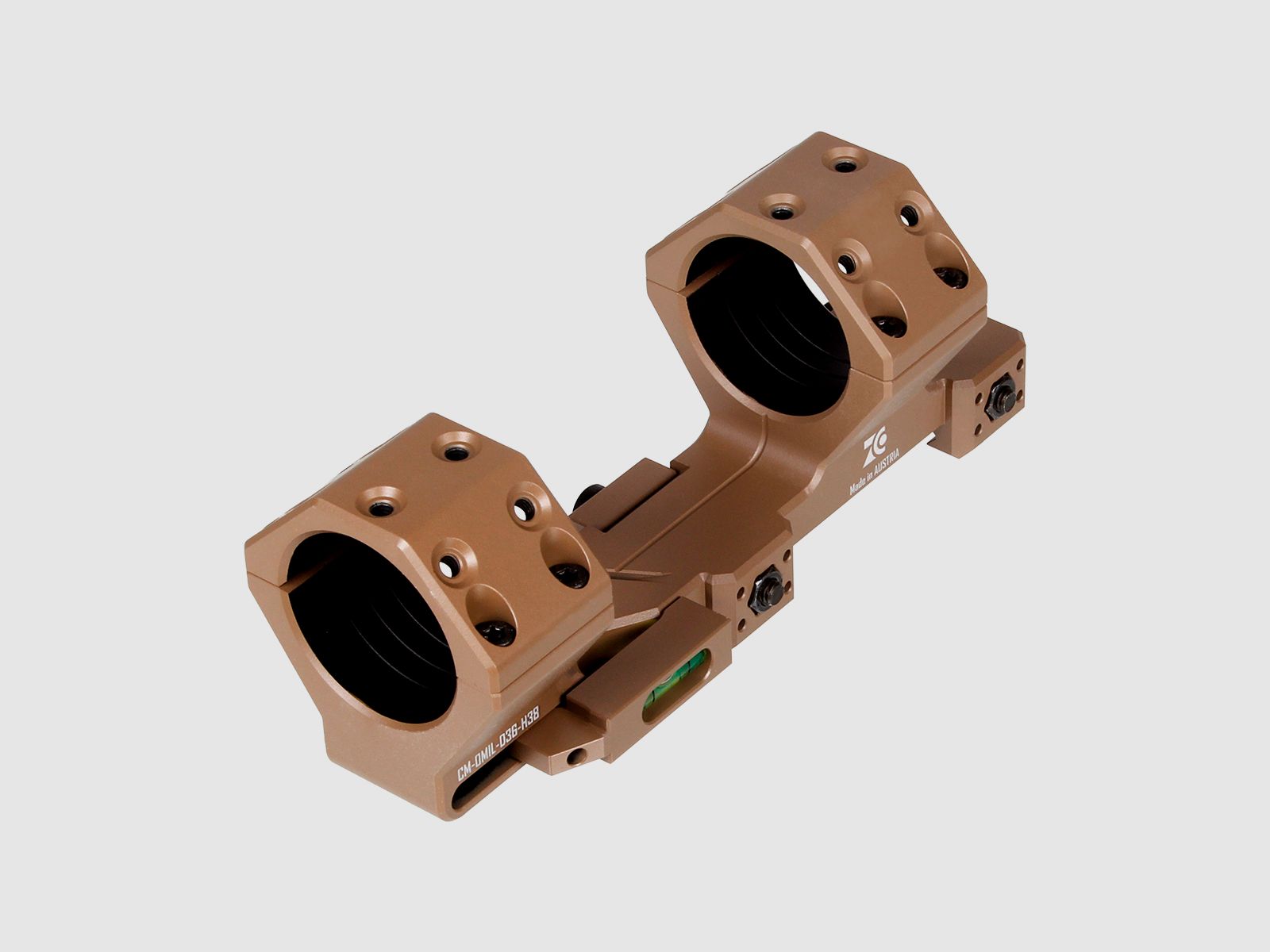 Zero Compromise Cantilever Mount 0 MIL Flat Dark Earth (FDE), image 2 of 3