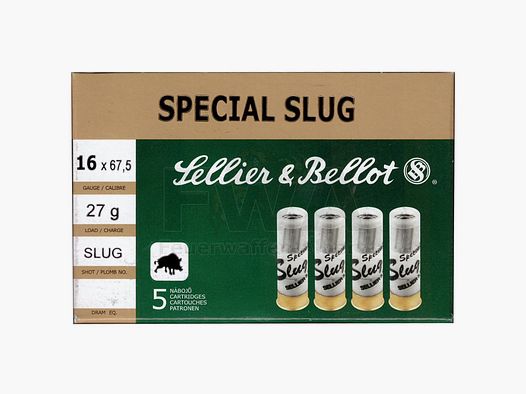 12/67.5 Flintenlaufpatrone Special Slug - Sellier & Bellot