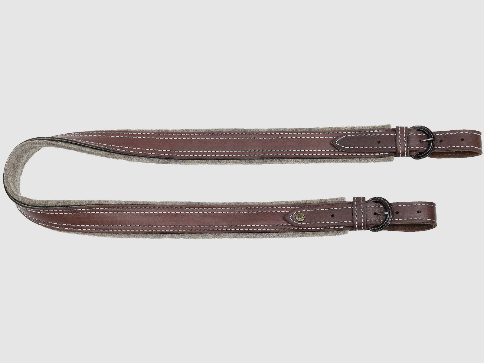 AKAH Gewehrriemen Olivenleder mit Neopren-Unterlage 40 mm