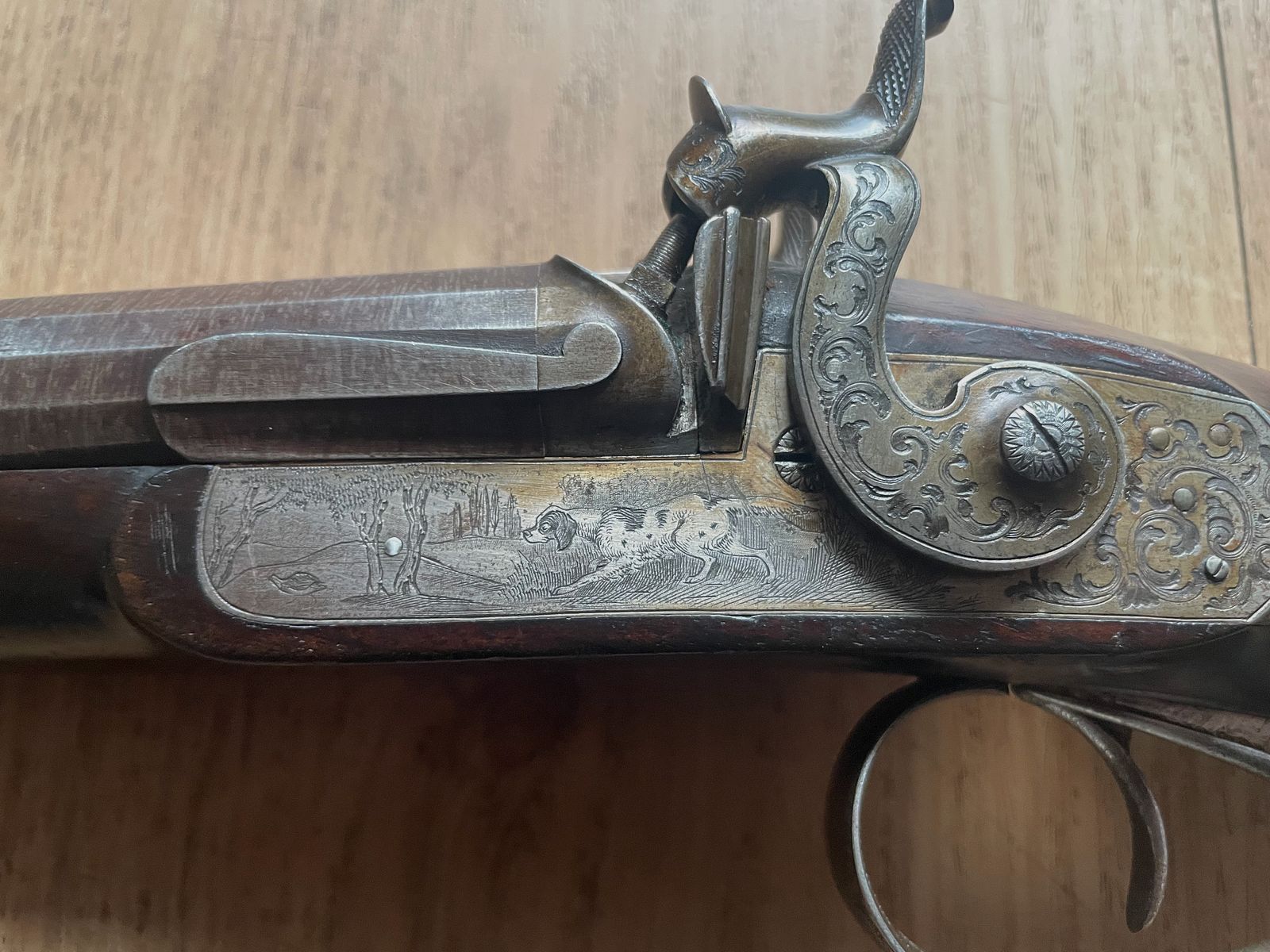 Beau fusil à chargement par l'avant