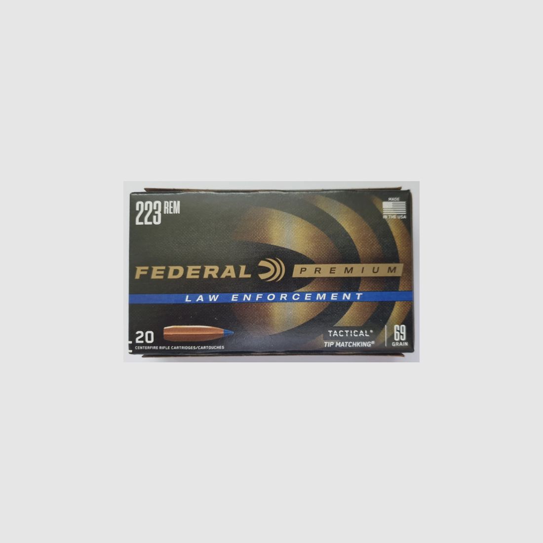 Federal TRU (Tactical Rifle Urban) .223 Rem. 69GR Tactical Tipped MatchKing 20 Patronen