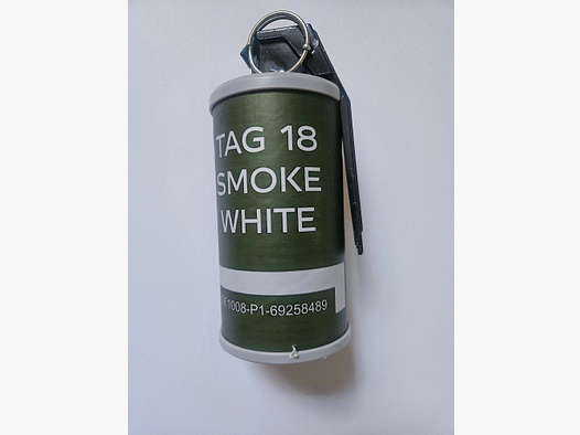 Taginn Tag-18 Paintball grenade fumigène avec levier basculant - Blanc