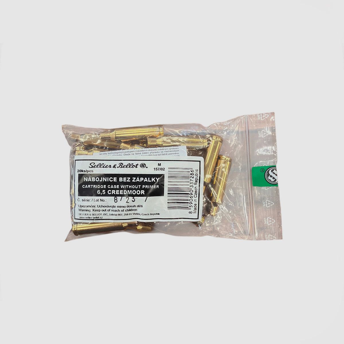 CASES – SELLIER & BELLOT – 6.5 CREEDMOOR (20 PCS)