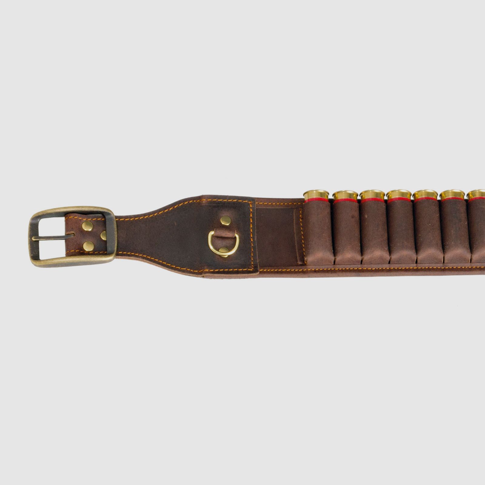 AKAH Patronengürtel Büffel-Leder