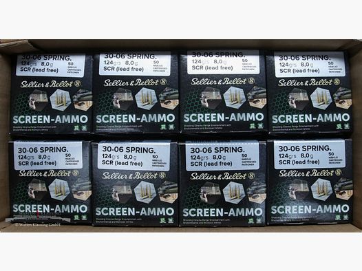 400 Schuss S&B 30-06 spring. 124 gr. Screen Ammo