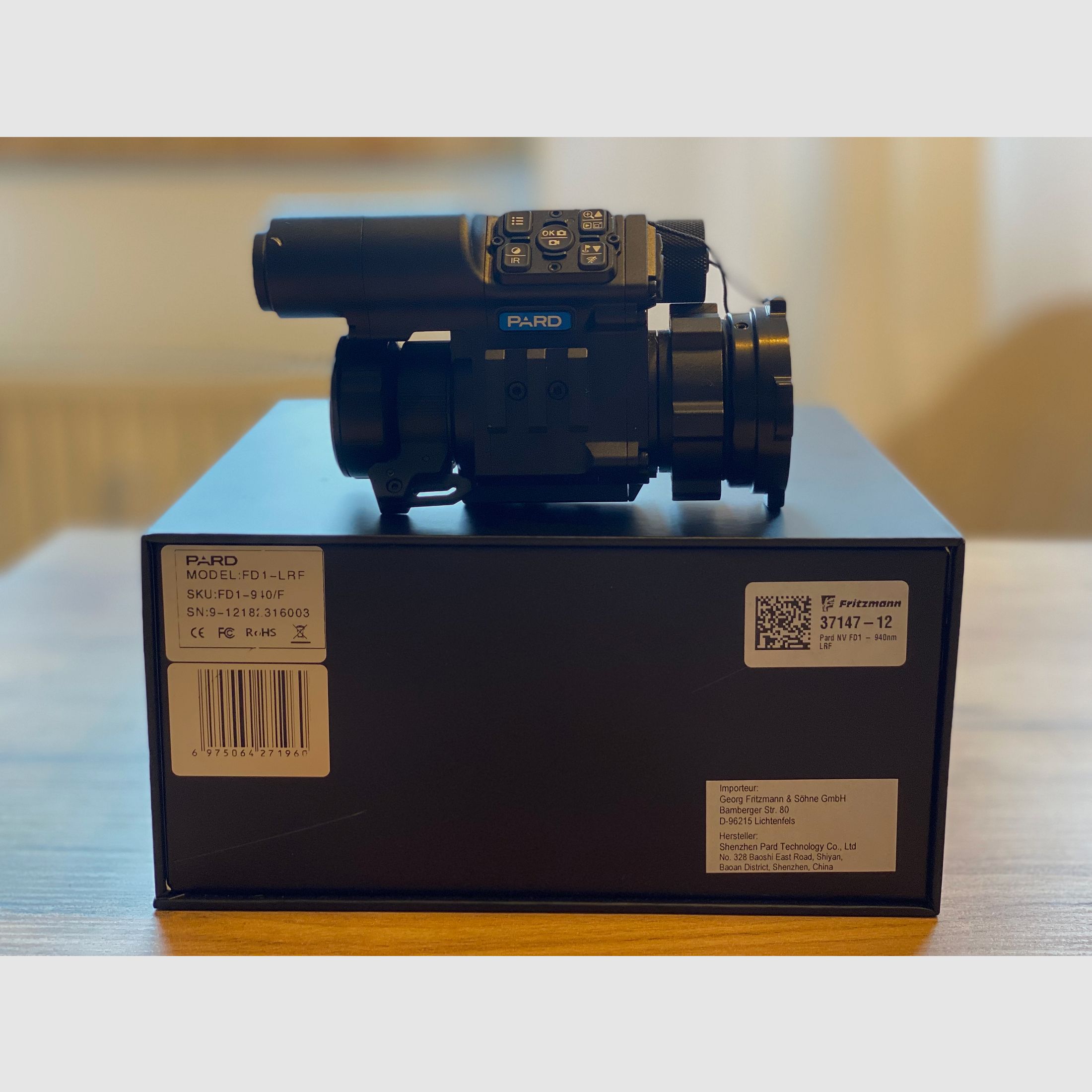 PARD FD1 LRF, 940 nm + Rusan MAR oder Präzise Jagen Adapter
