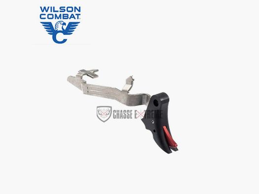 Détente WILSON COMBAT Glock Gen 5 Curved Noir/Surêté Rouge