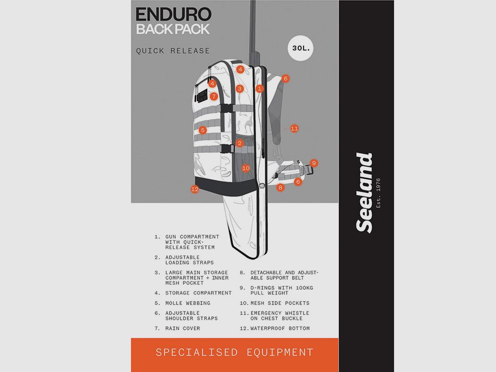 Seeland Enduro mochila Pine green mochila, imagen 7 de 7