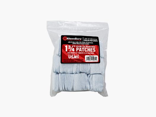 500 Patches 1-3/4" Eckig .30/7.62mm