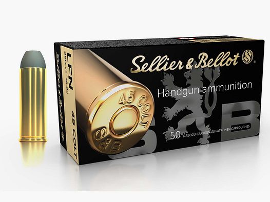 Cartouches de Revolver Sellier & Bellot 45 Colt LFN