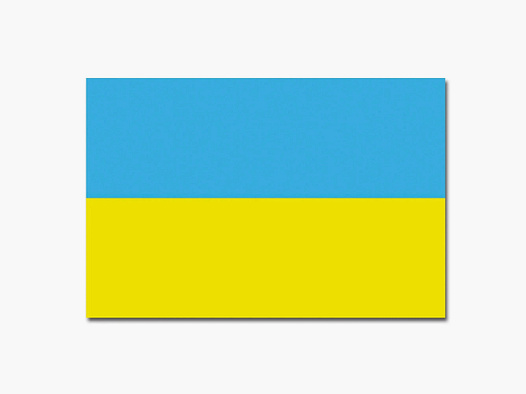 Diverse Flagge Ukraine