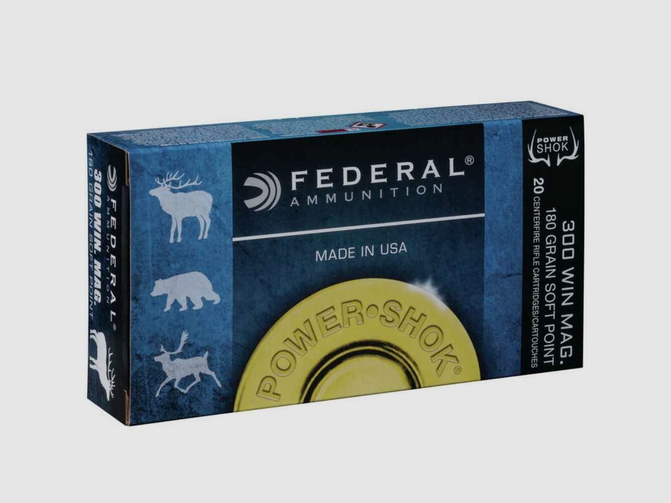 .300 Win. Mag. Partial jacket Power Shok 11.7/180 g/grs. Federal Ammunition