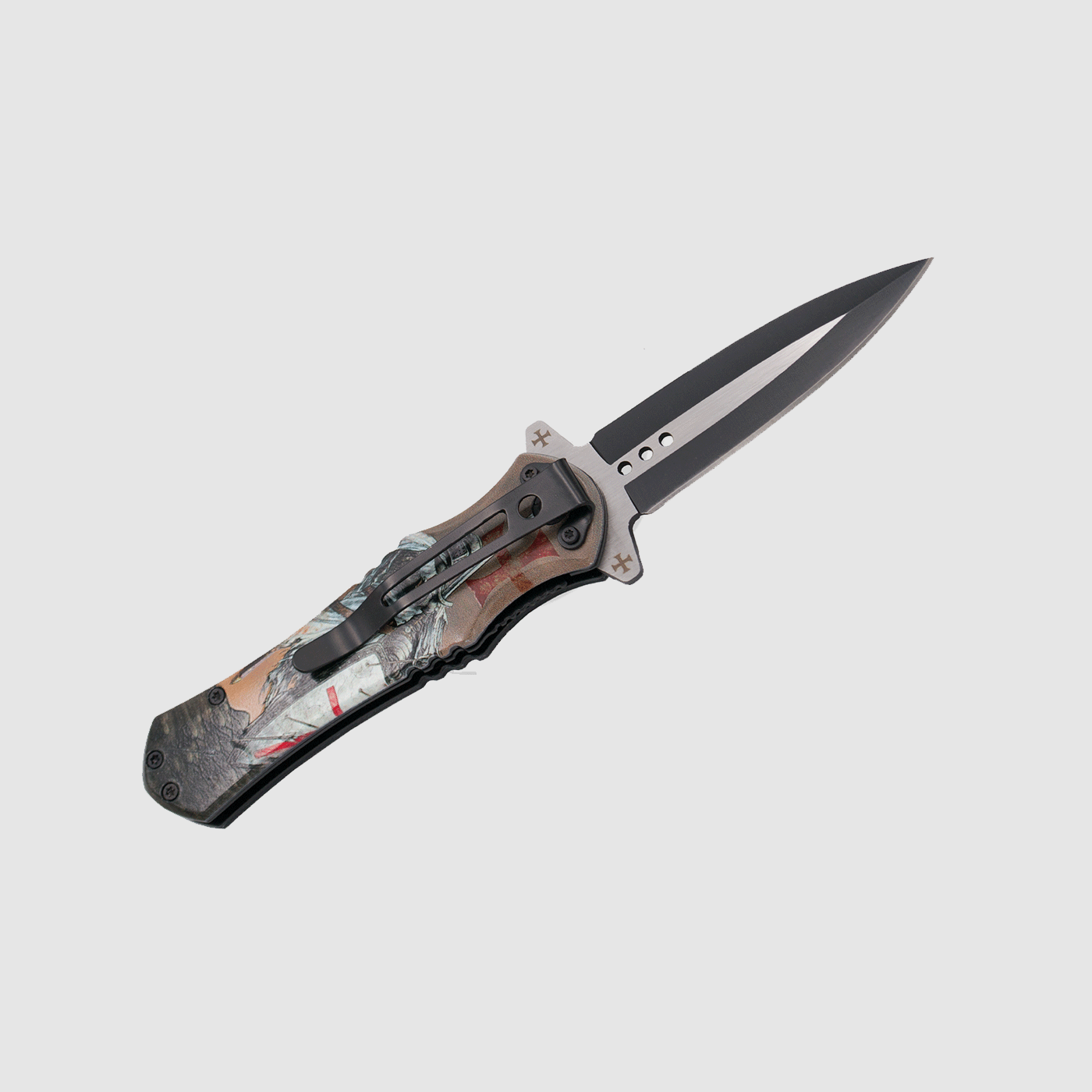 COLTELLO – THIRD – CAVALIERE TEMPLARE LAMA 8,2cm, immagine 2 di 2