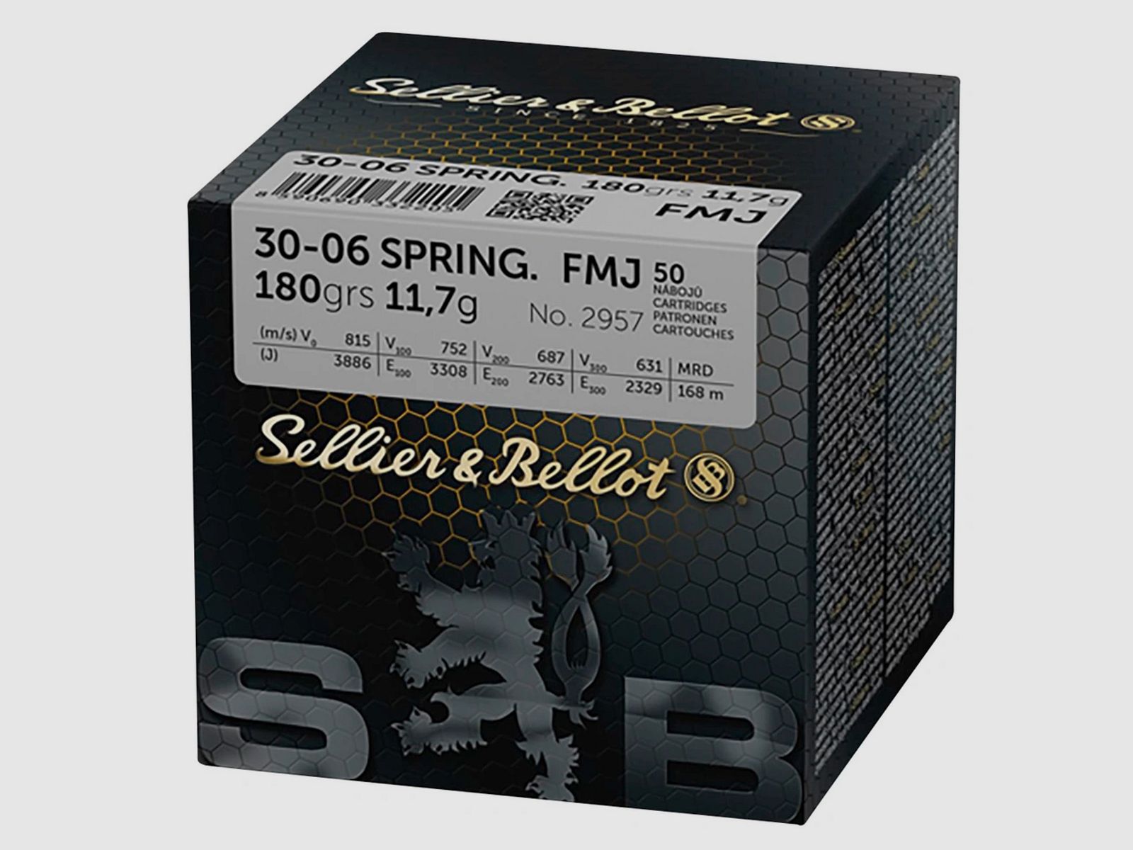 Sellier & Bellot 2957 .30-06 SPRING FMJ Vollmantel 11,7g / 180grs.