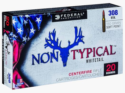 Federal Non-Typical .308 Win. 150GR JSP 20 Patronen