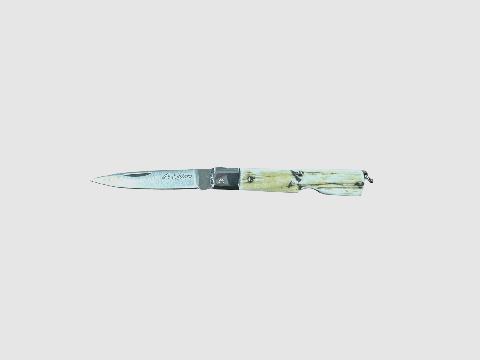 Knife – The drawn cigar cutter raw horn 17cm