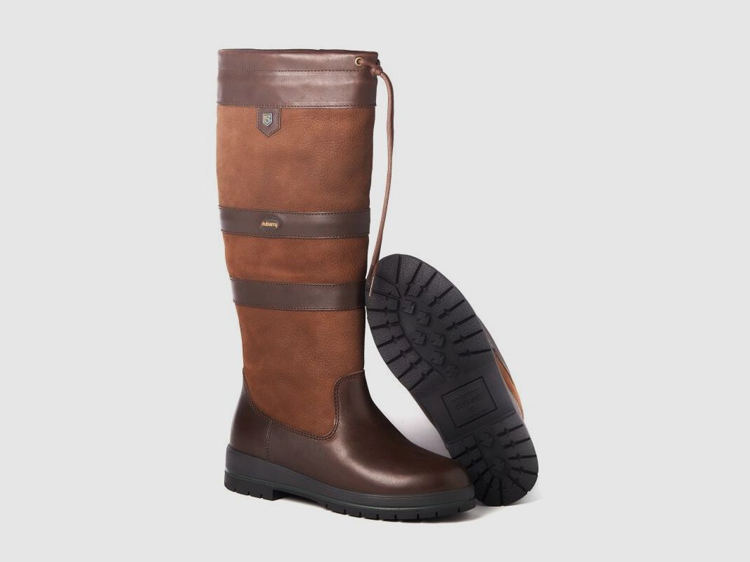 Dubarry Damen Lederstiefel Weit Galway ExtraFit  FB. Walnut