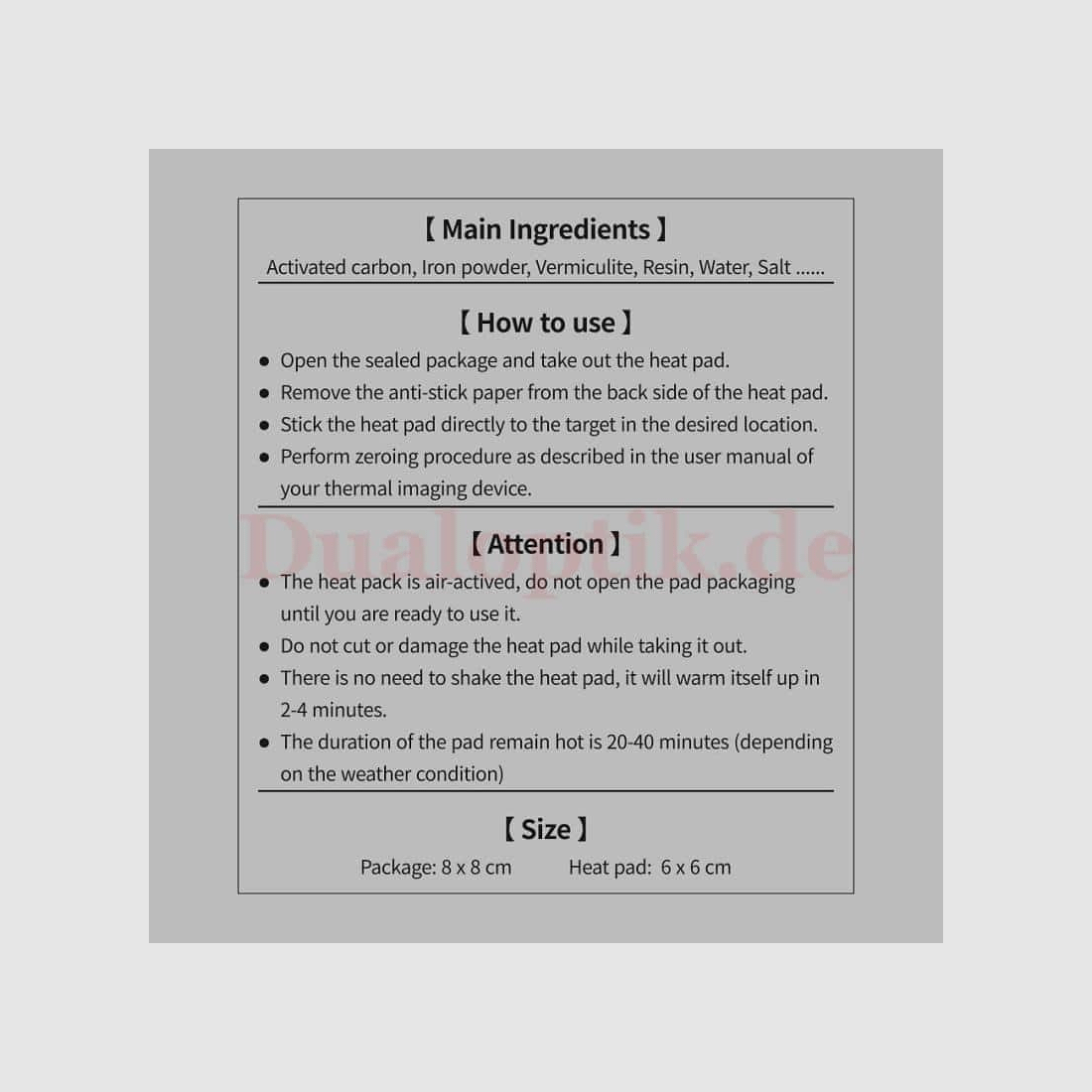 InfiRay heat pads / target pads