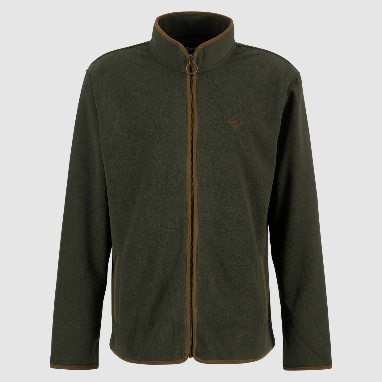 Barbour Harwood Zip Thru Fleece Olivgrün Herren