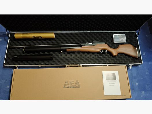 AEA Zeus new with case, accessories and suppressor air rifle caliber .68