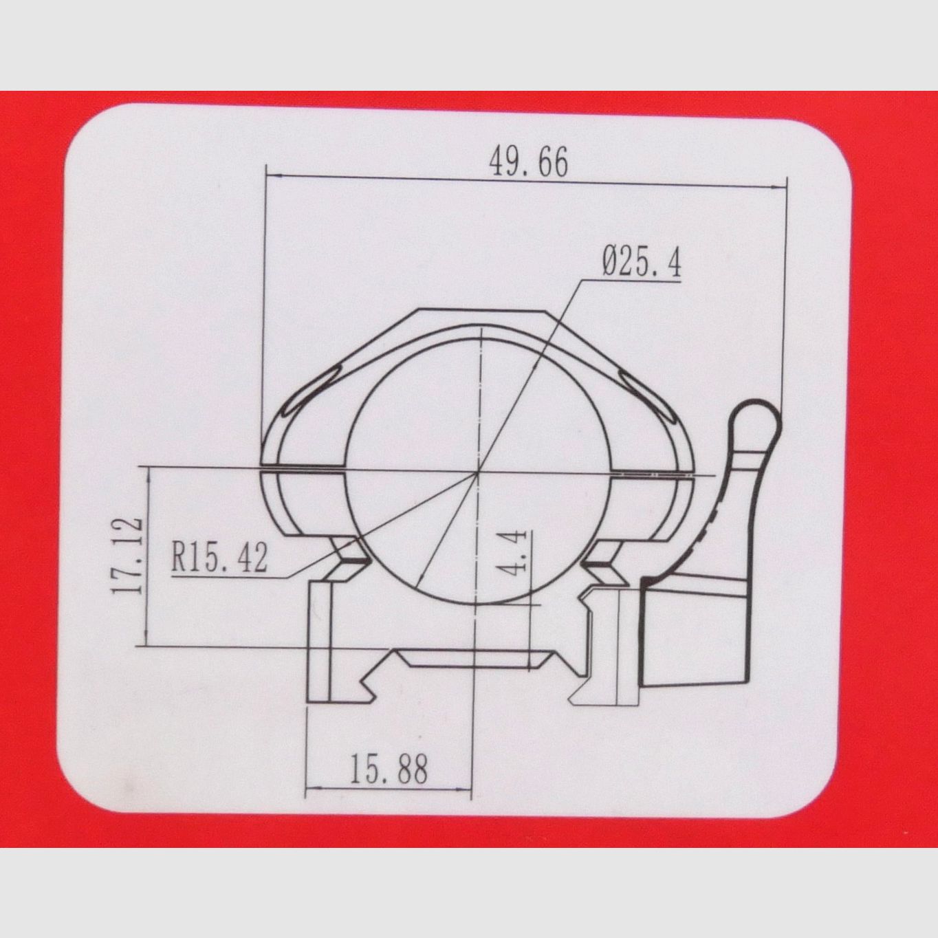 Nikko Stirling Ringmontage 1" 25,4 mm Low Diamond QR Steel Lock 2 tlg NSMQR1WL