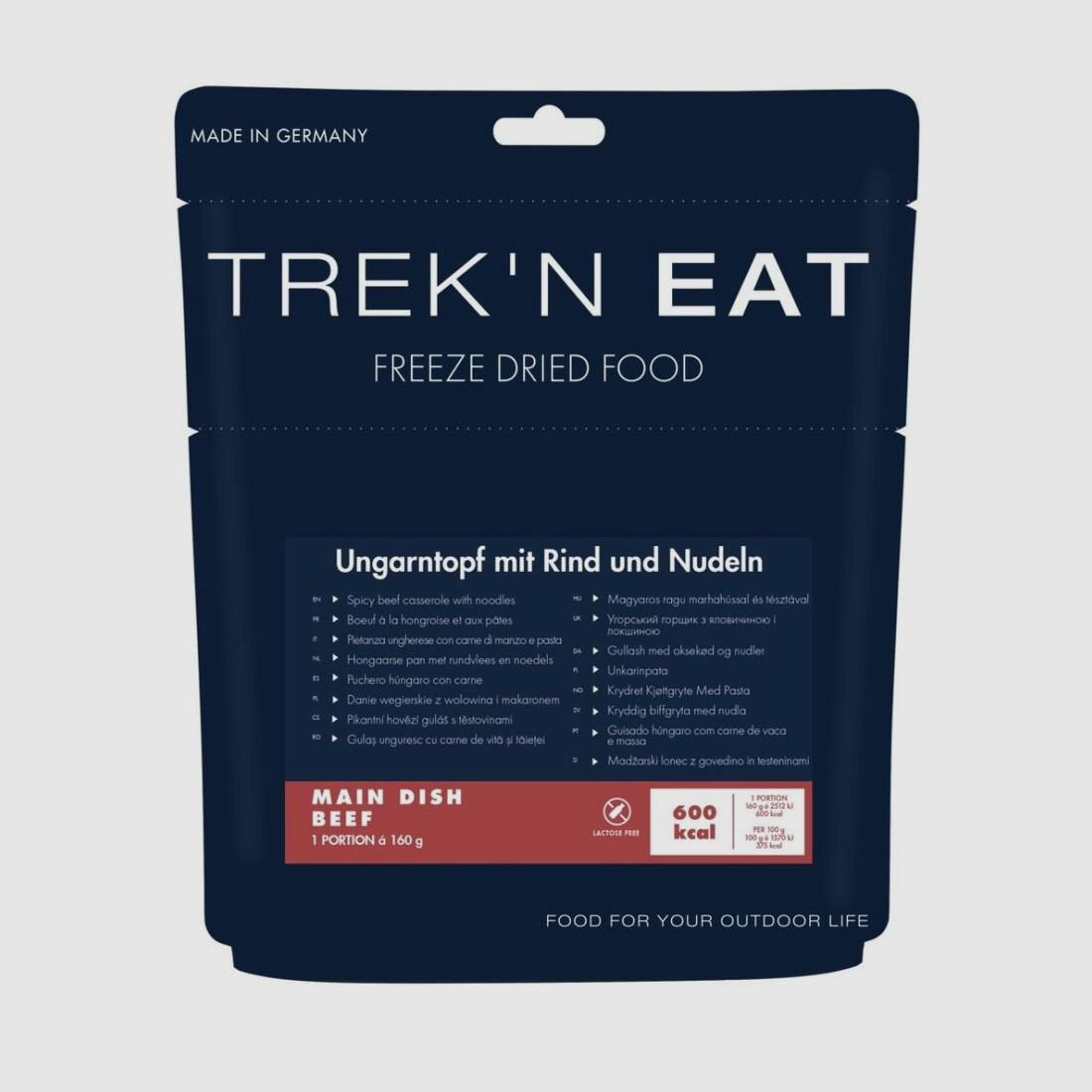 TREK'N EAT Węgierski Garnek z Wołowiną i Makaronem 160g