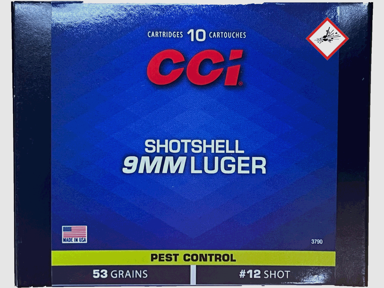 CCI cartuccia a pallini #12 calibro 9mm Luger 53 gr