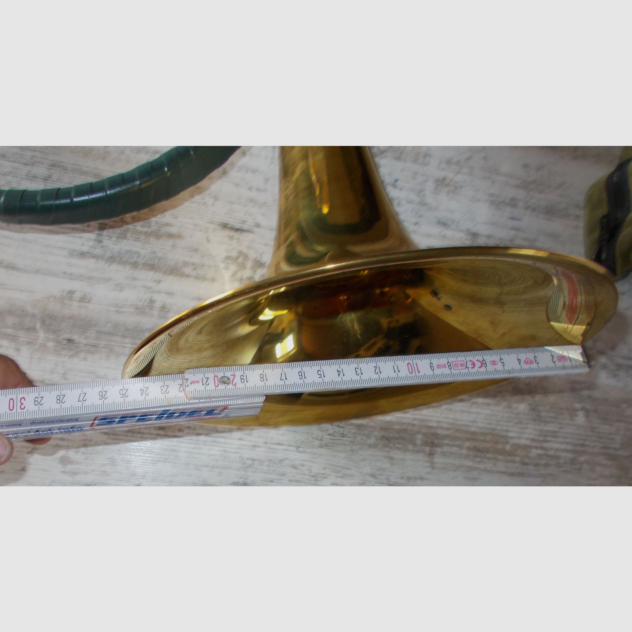 3x Jagdhorn Taschenjagdhorn Fürst Pless ALT aus Nachlass