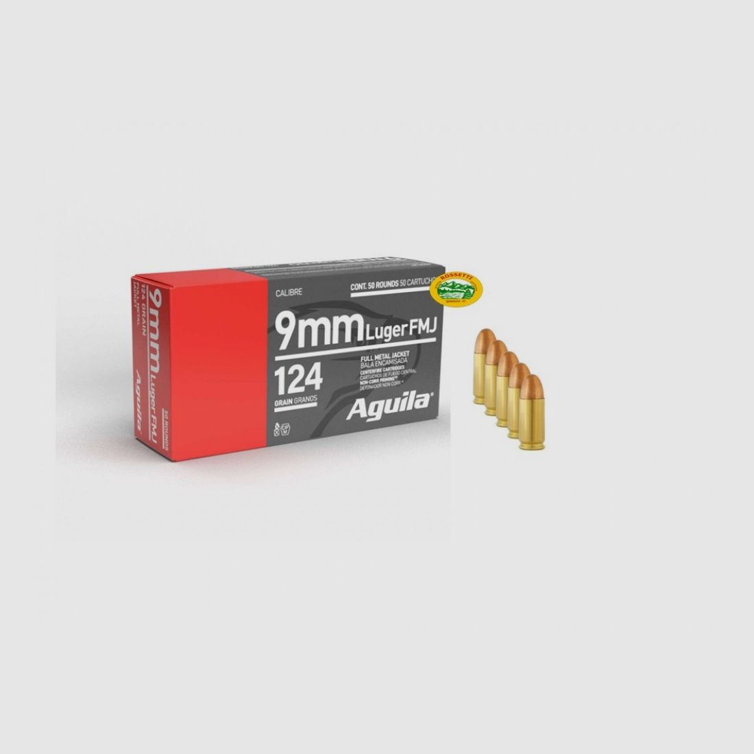 AGUILA Munition Kal. 9x19 124 gr. FMJ